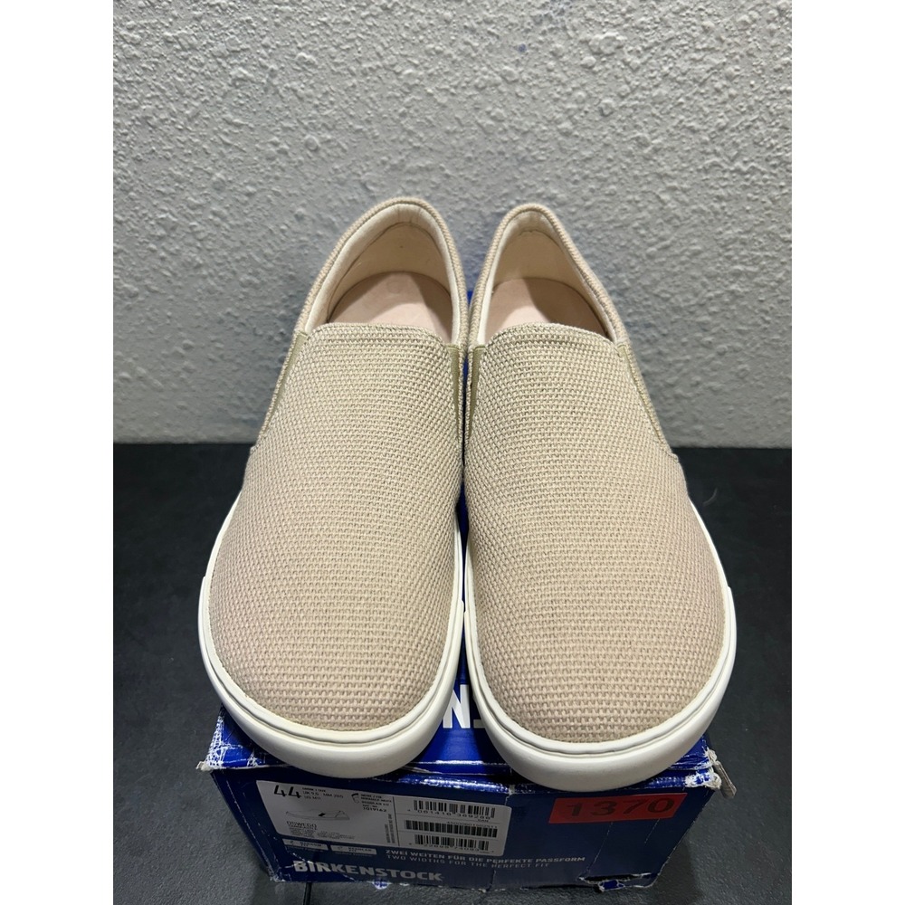 Birkenstock Oswego Slip On Sneaker Mens 11 Sandcastle Textile Suede New